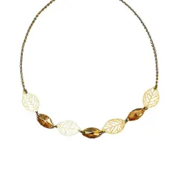 Collier Feuilles d’or