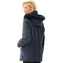 Parka Micromoss bleu nuit