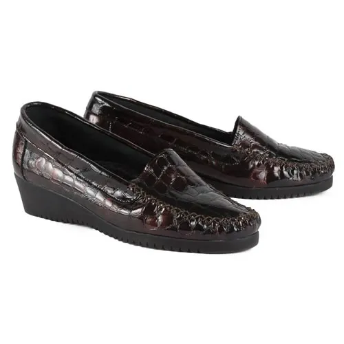 Mocassins cuir «croco» Pedi Girl®