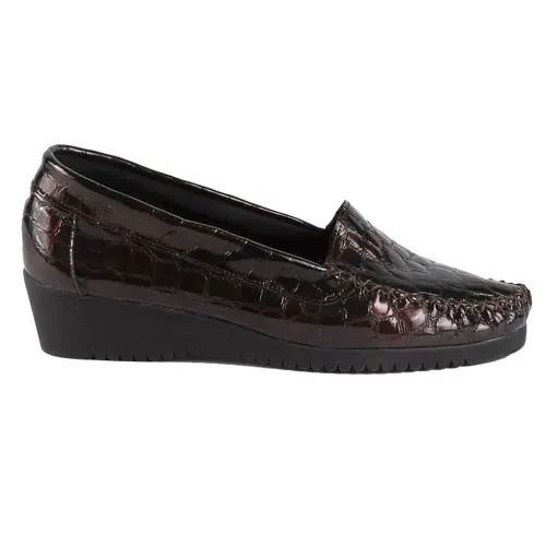 Mocassins cuir «croco» Pedi Girl®