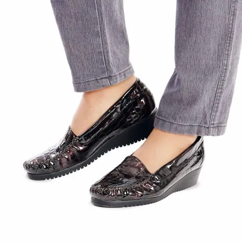 Mocassins cuir croco Pedi Girl