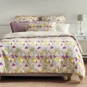 Housse de couette Fleurs de Satin BlanClarence®