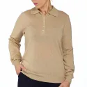 Pull-polo laines précieuses