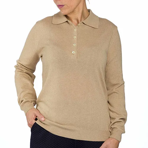 Pull-polo laines précieuses