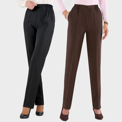 Le pantalon cheville uni extensible, Contemporaine, Magasinez des  Pantalons Ajustés et Skinny pour Femme