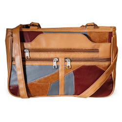 Sac patchwork cuir trio