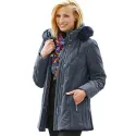 Parka Micromoss bleu nuit